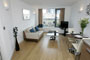 Living Area in a KSpace 1 Bed Superior Apartment in Leeds