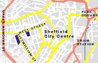 Map of Sheffield