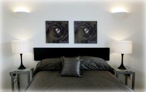 Bedroom in a one bedroom KSpace Leeds apartment - Click to enlarge