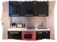 Kitchen area in a KSpace Leeds Studio Apartment