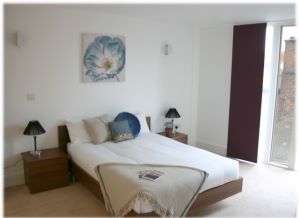 Master bedroom in a KSpace apartment