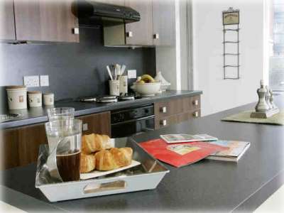 Kitchen in a two bedroom KSpace apartment