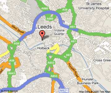 Map of Leeds