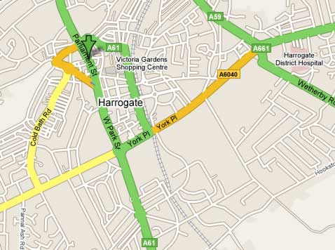 Map of harrogate