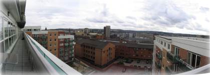 View from the balcony over Sheffield