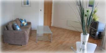 Lounge in a one bedroom KSpace apartment - click to enlarge