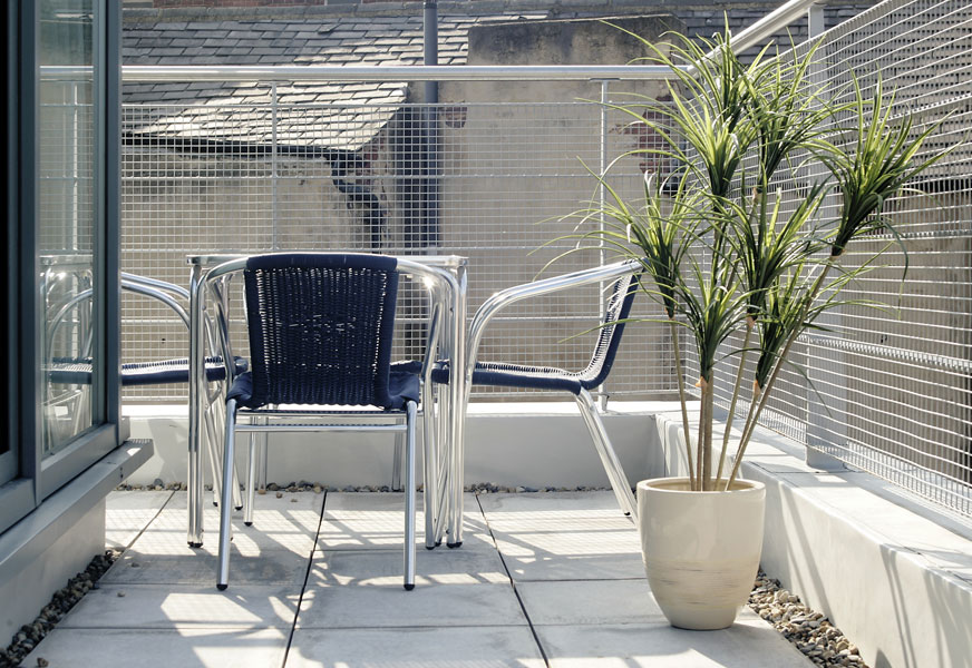 Balcony in a KSpace Serviced Apartment in Leeds