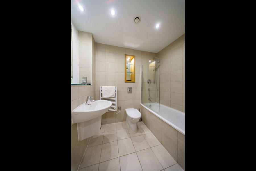 Bathroom in a KSpace Serviced Apartment in Sheffield WestOne